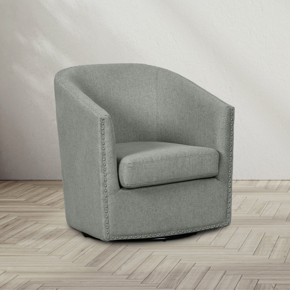 Sabine Swivel Chair - 360 Degree Rotating Modern Accent Chair with Padded Seat - Perfect for Living Room, Office, or Reading Nook