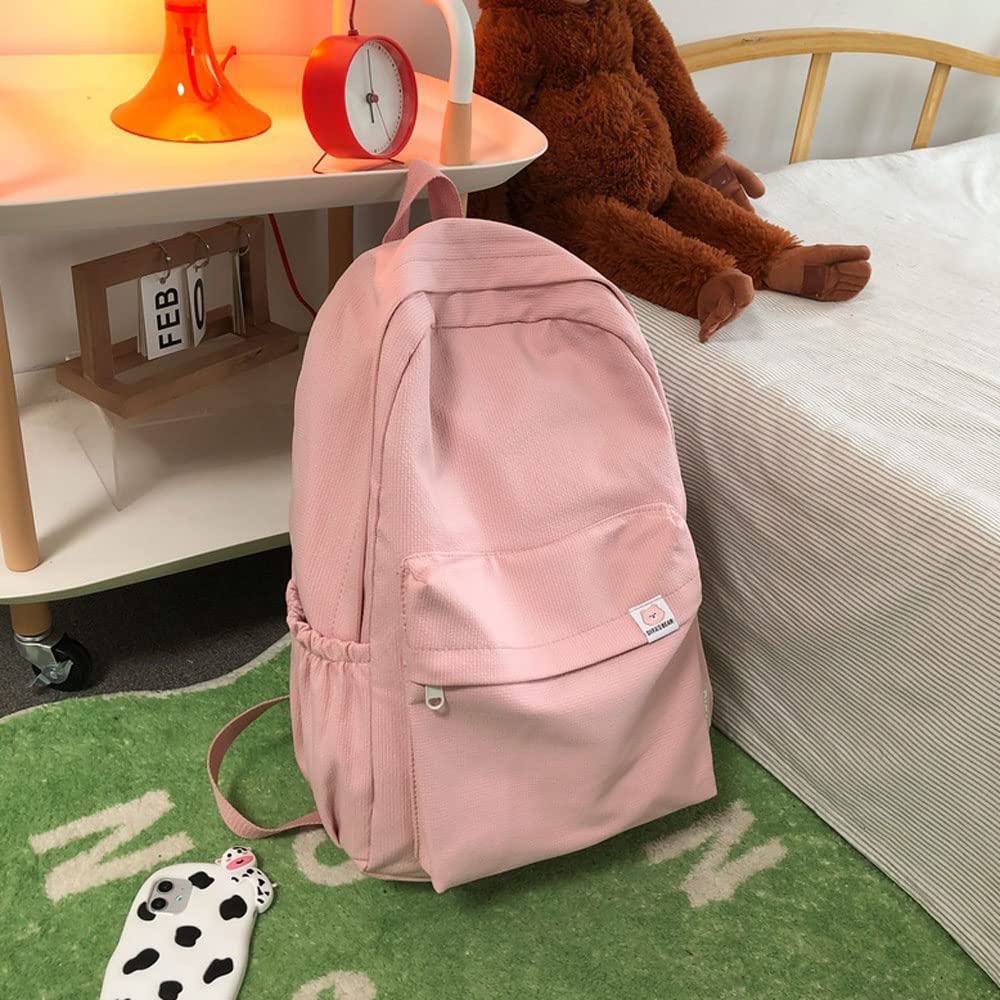 Stylish Aesthetic Backpack for Women & Teens - Cute Solid Color School Backpack with Laptop Compartment | Perfect for School, College, Travel & Daily Use