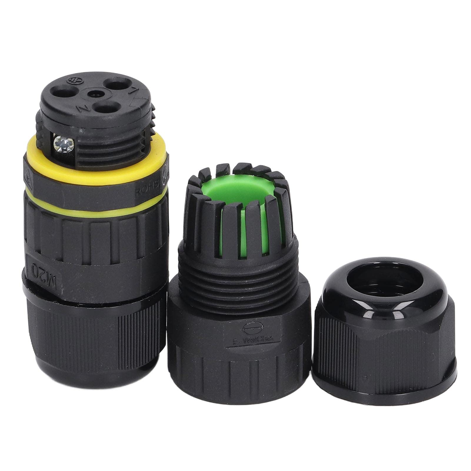 Haofy 5Pcs IP68 Waterproof LED Power Connectors - Outdoor Electrical Cable Connectors for Repair & Extension, Wire Protectors for Tunnel Lights - Perfect for Garden, Patio & Landscape Lighting