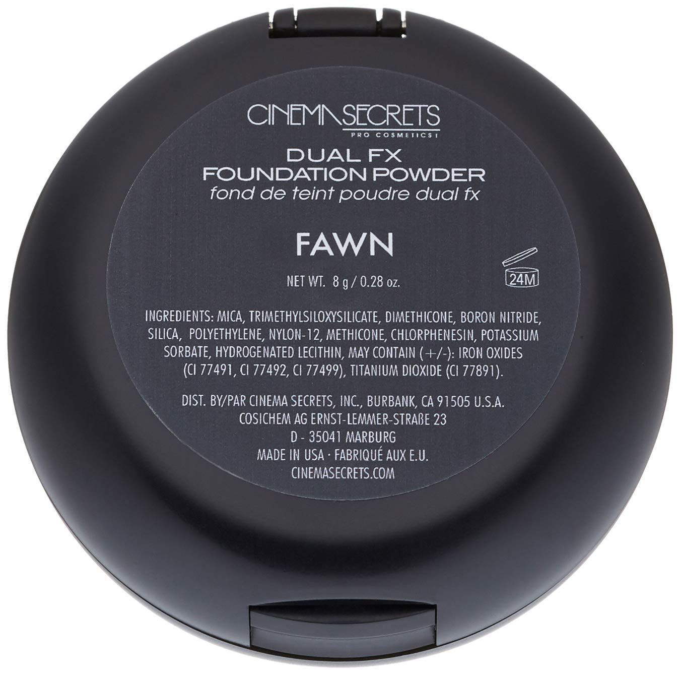 CINEMA SECRETS Pro Cosmetics Dual Fx Foundation Powder in Fawn - Oil-Free Matte Finish for Flawless Coverage | Perfect for Professional Makeup Artists & HD Photography