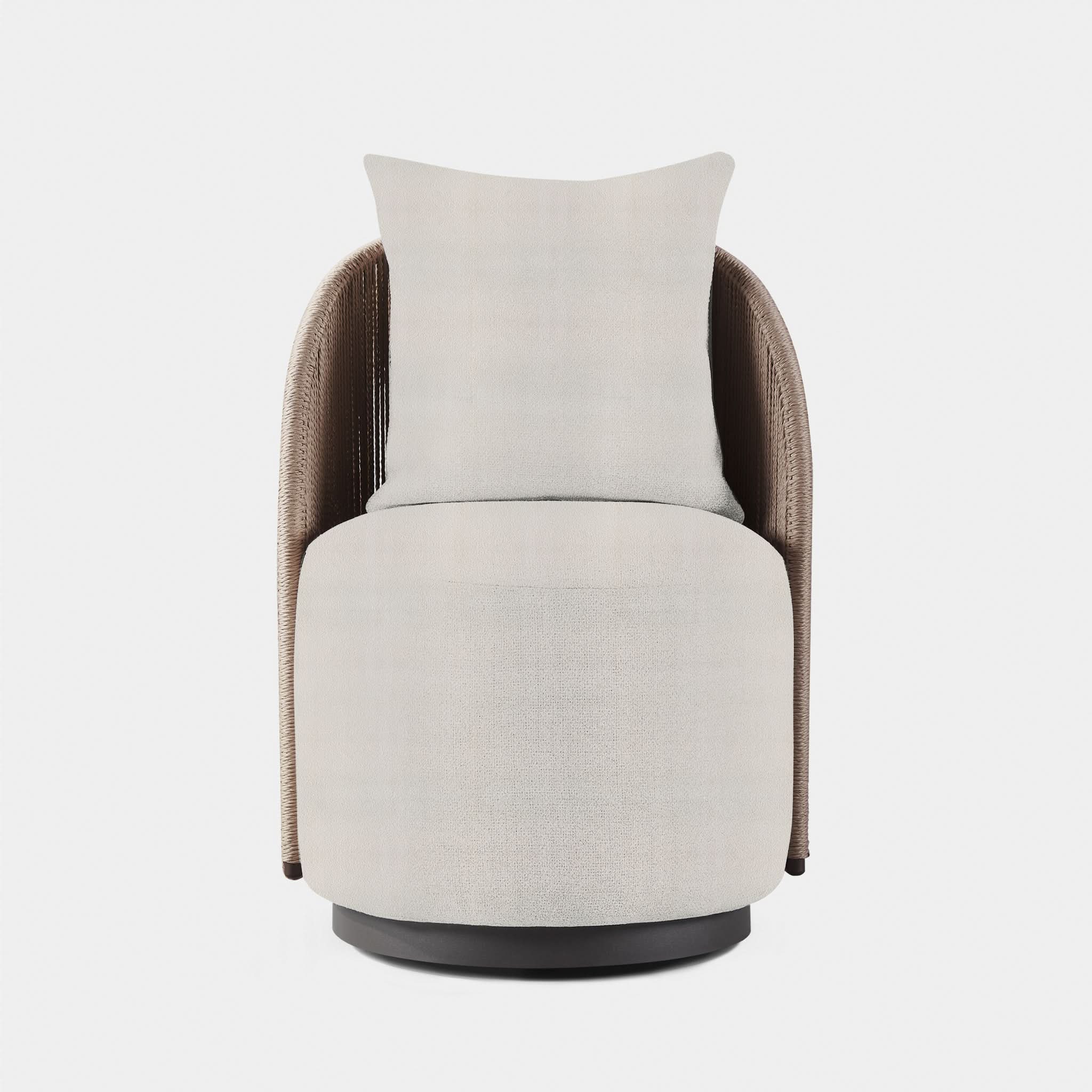 Milan Swivel Dining Chair - Modern Upholstered Kitchen Counter Stool with 360° Rotation - Perfect for Dining Room, Kitchen Island, Bar & Breakfast Nook