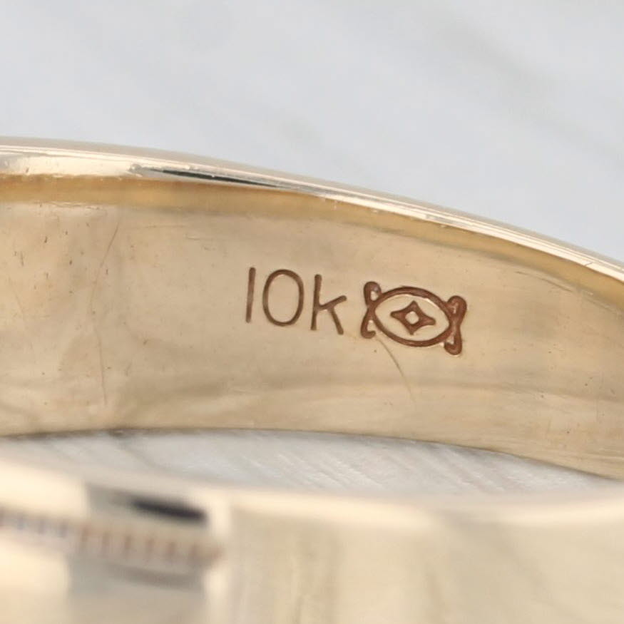0.48ctw Diamond Men's Wedding Band Ring - 10k Yellow Gold, Size 12.5 - Perfect for Engagement, Anniversary & Special Occasions