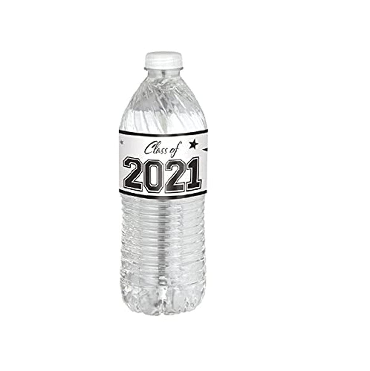 Class of 2021 Graduation Water Bottle Labels - 8.5” x 2” Personalized Stickers (1 Count) - Perfect for Graduation Party Favors, School Events & Gift Decorations