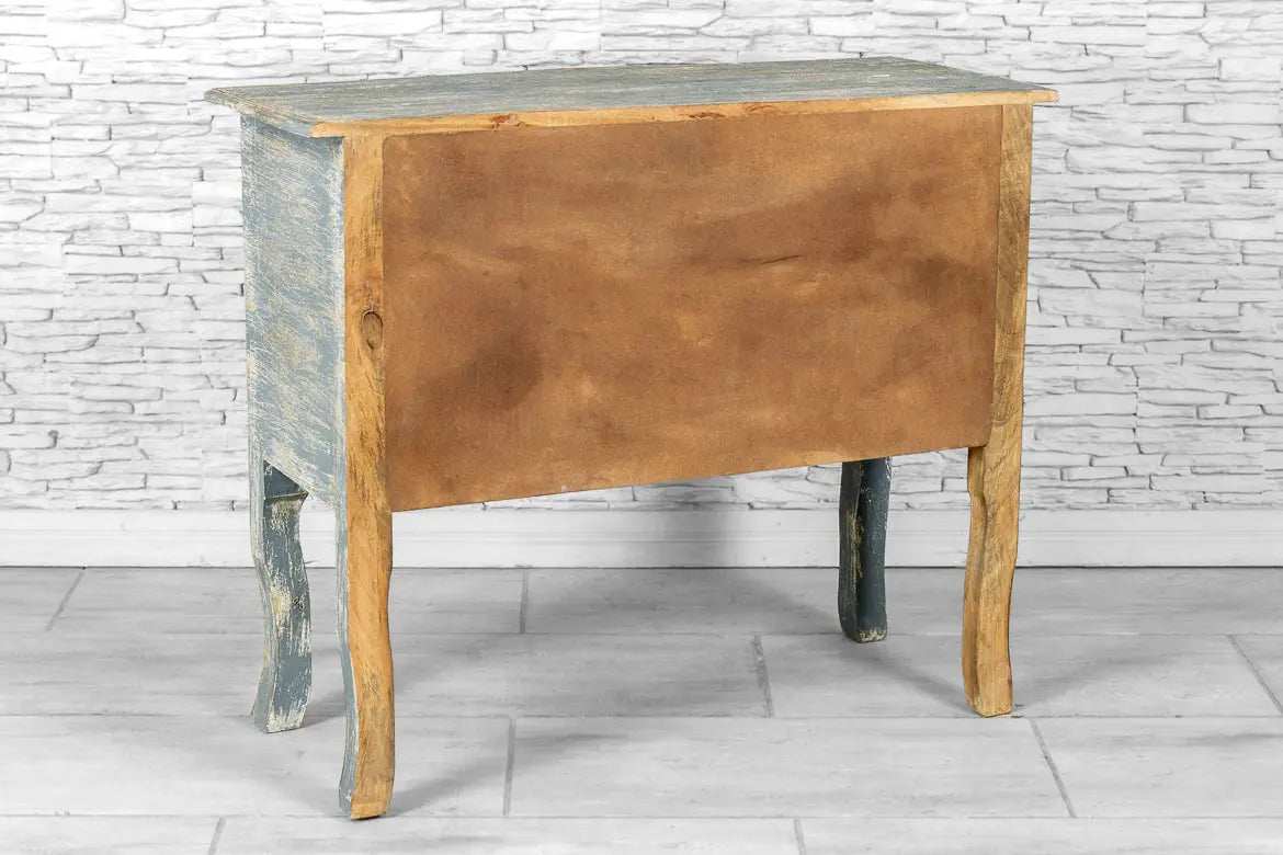 French Arched Hand Carved Indian Solid Wood Console Hall Table - Elegant Entryway Furniture for Foyer, Living Room & Dining Room Decor