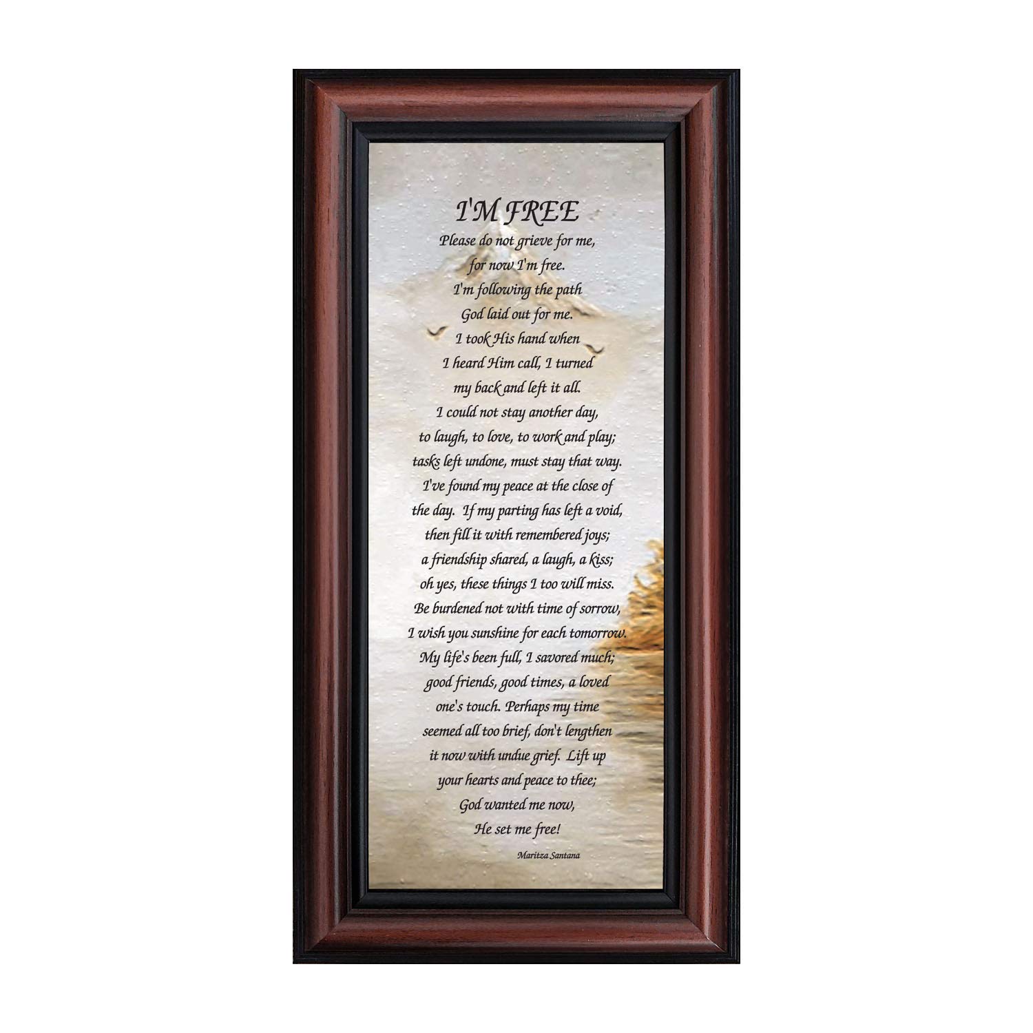 Memorial Picture Frame for Mom - Sympathy Bereavement Gift for Home Décor