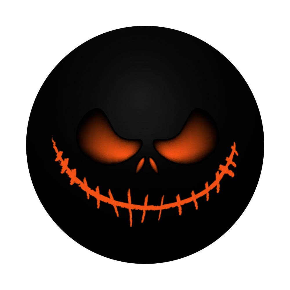 Scary Jack-O-Lantern Smile PopSockets Grip & Stand for iPhone, Samsung & Tablets - Halloween Phone Accessory for Parties, Trick or Treat & Spooky Decor
