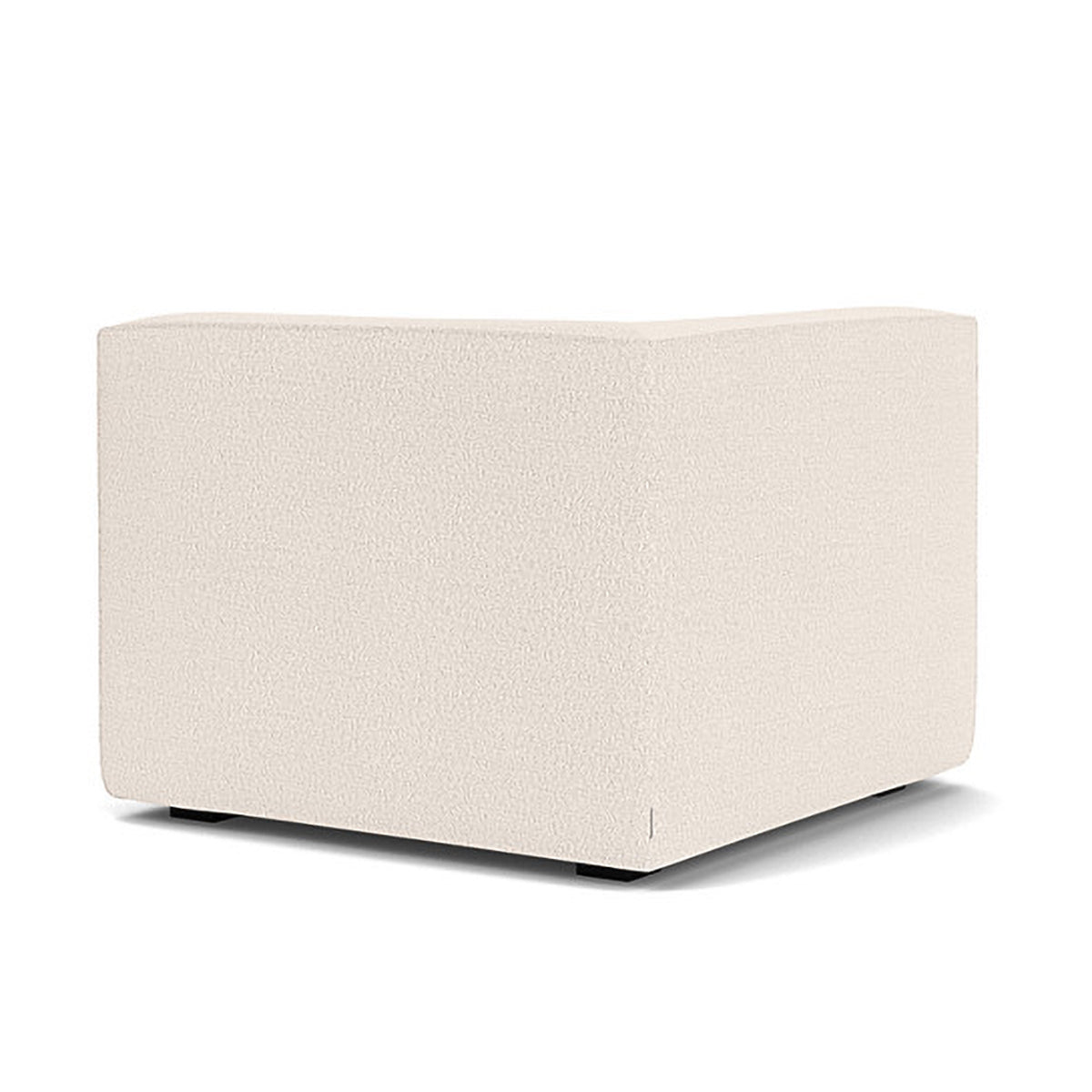 Dane Boucle 1 Seater Right Corner Modular Sofa - Modern Accent Chair for Small Spaces, Living Room, Apartment & Office - Soft Upholstered Lounge Seating with Comfortable Back Support