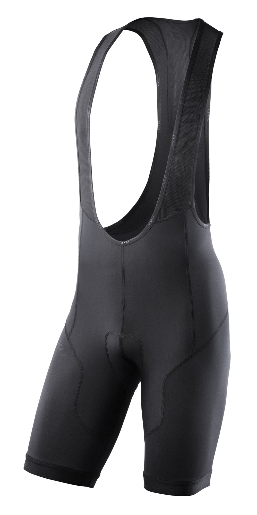 2XU Men's Twin Rail Chamois Compression Cycling Bib Shorts - High-Performance Bike Shorts for Road & Mountain Biking, Comfortable Padding for Long Rides