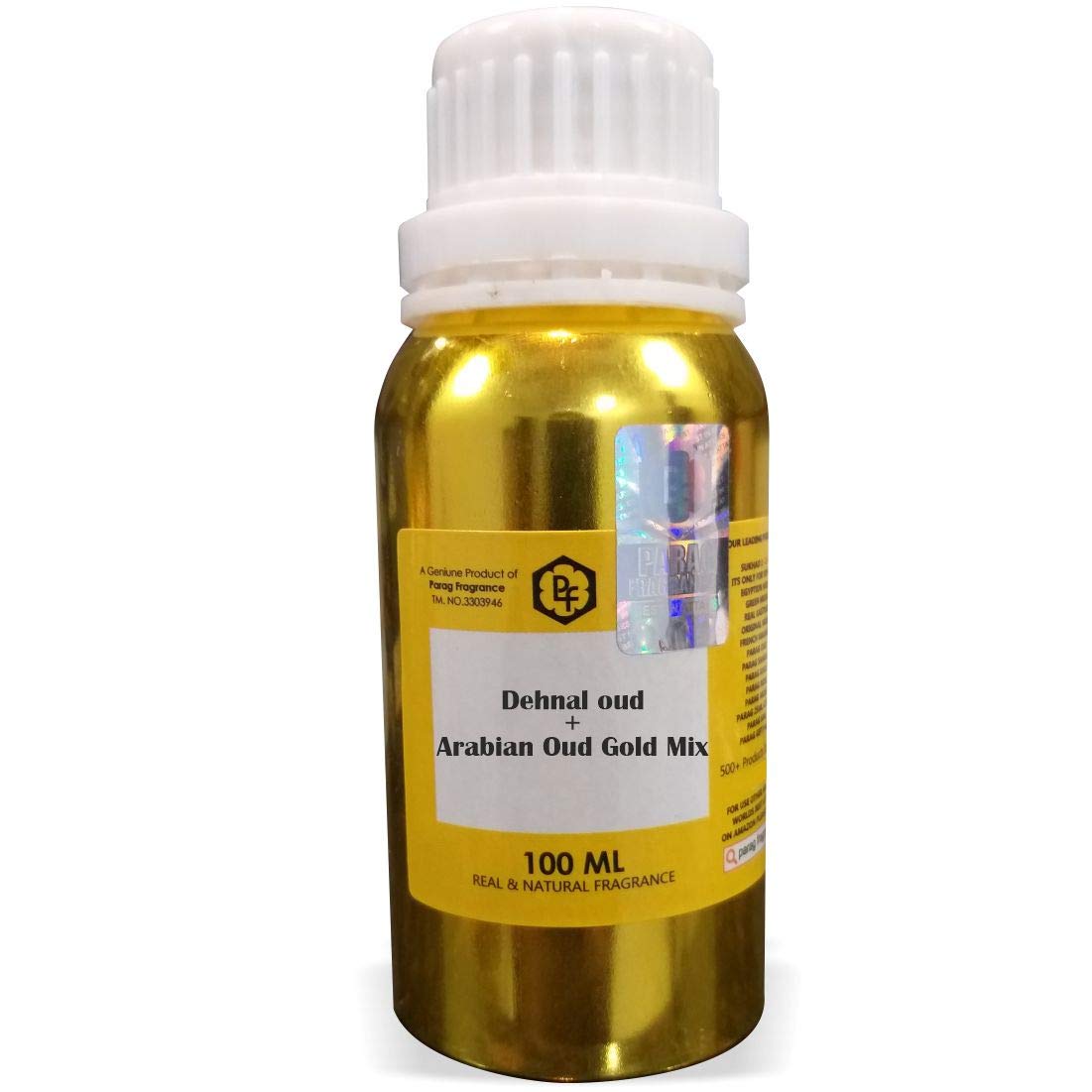 Premium Parag Fragrances Dehnal Oud & Arabian Oud Gold Mix Attar - 100ml Alcohol-Free Perfume Oil for Men | Long-Lasting Scent | Perfect for Special Occasions, Weddings & Evening Events