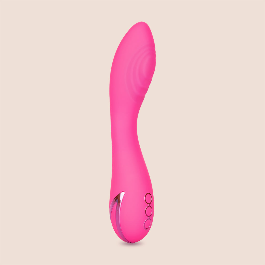 California Dreaming® Surf City Centerfold Rechargeable Silicone Vibrator - Waterproof & USB Charging for Couples, Travel & Discreet Pleasure