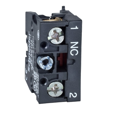 22mm Harmony Push Button Switch with Additional Contact Blocks for High Power Switching - 1 NC (Normally Closed) - Ideal for Industrial Control Panels, Machinery, and Automation Systems