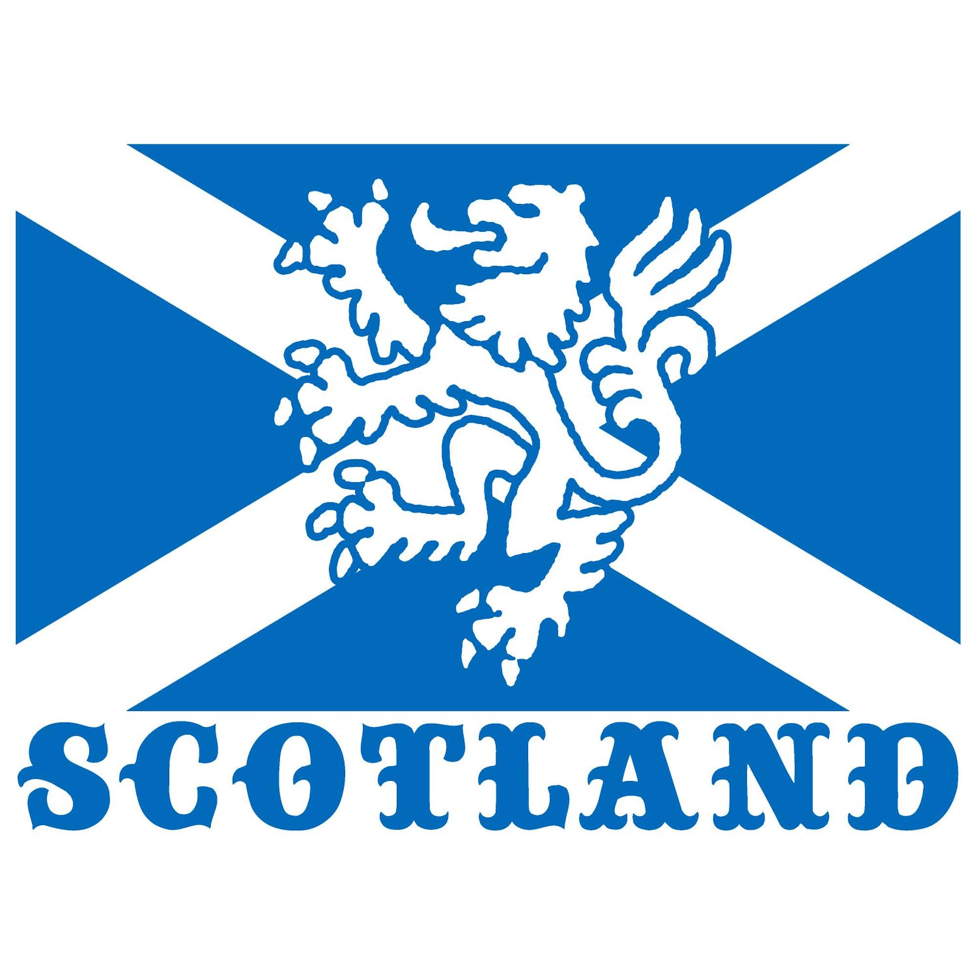 Scotland Flag with Lion Oval Sticker - Durable Vinyl Decal for Cars, Laptops & Windows | Patriotic Scottish Pride Bumper Sticker for Vehicles, Laptops, Coolers & Home Decor