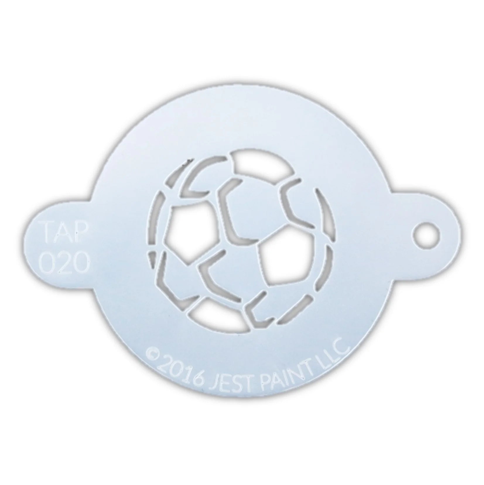 TAP 020 Soccer Ball Stencil - Reusable DIY Soccer Ball Painting Template for Kids & Adults - Perfect for Sports Crafts, Team Spirit Projects, and DIY Soccer Decorations