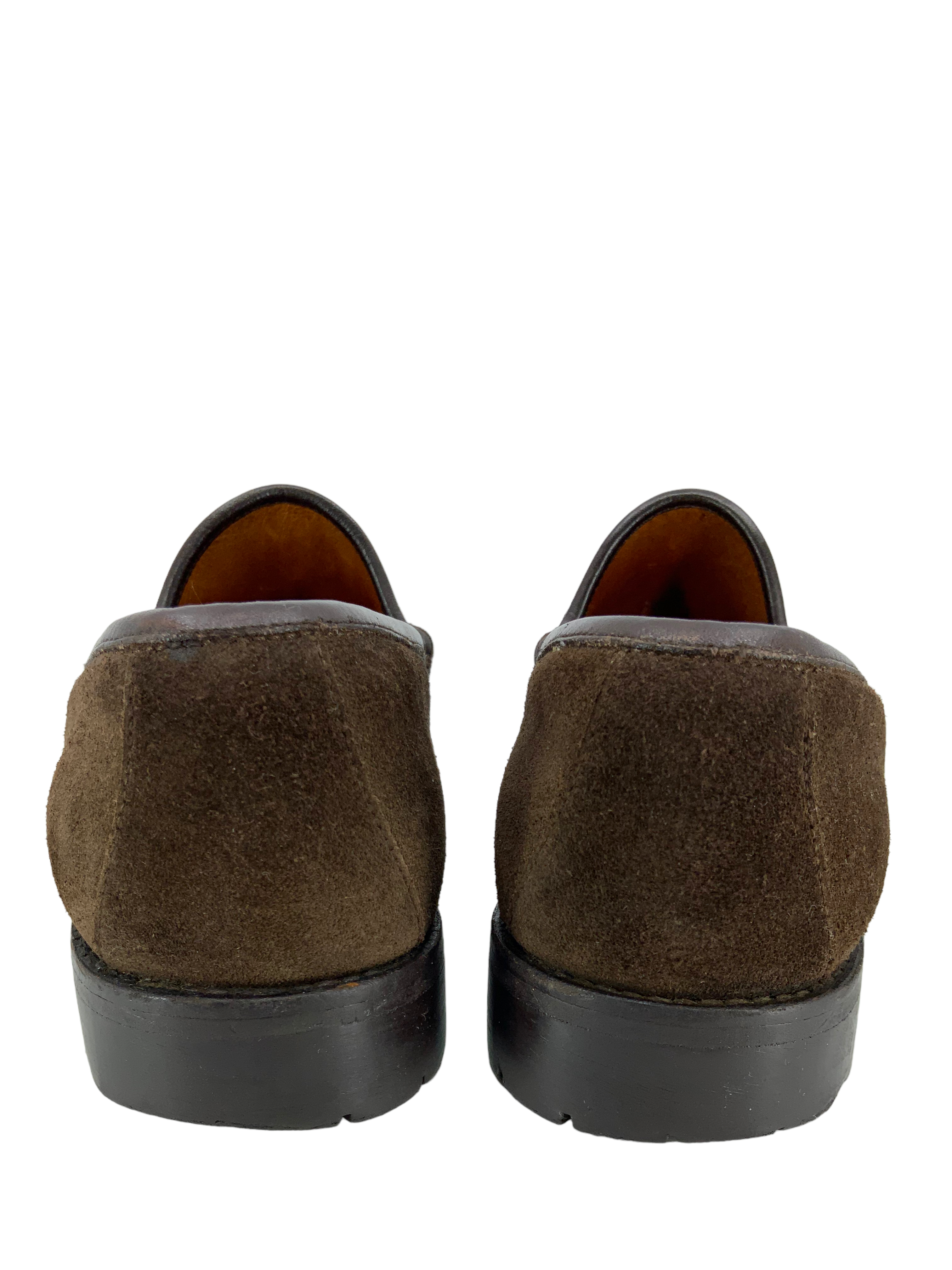 Gucci Classic Horsebit Suede Lug Sole Loafers for Women - Size 7 US | Comfortable & Stylish Slip-On Shoes for Work, Office & Casual Outfits