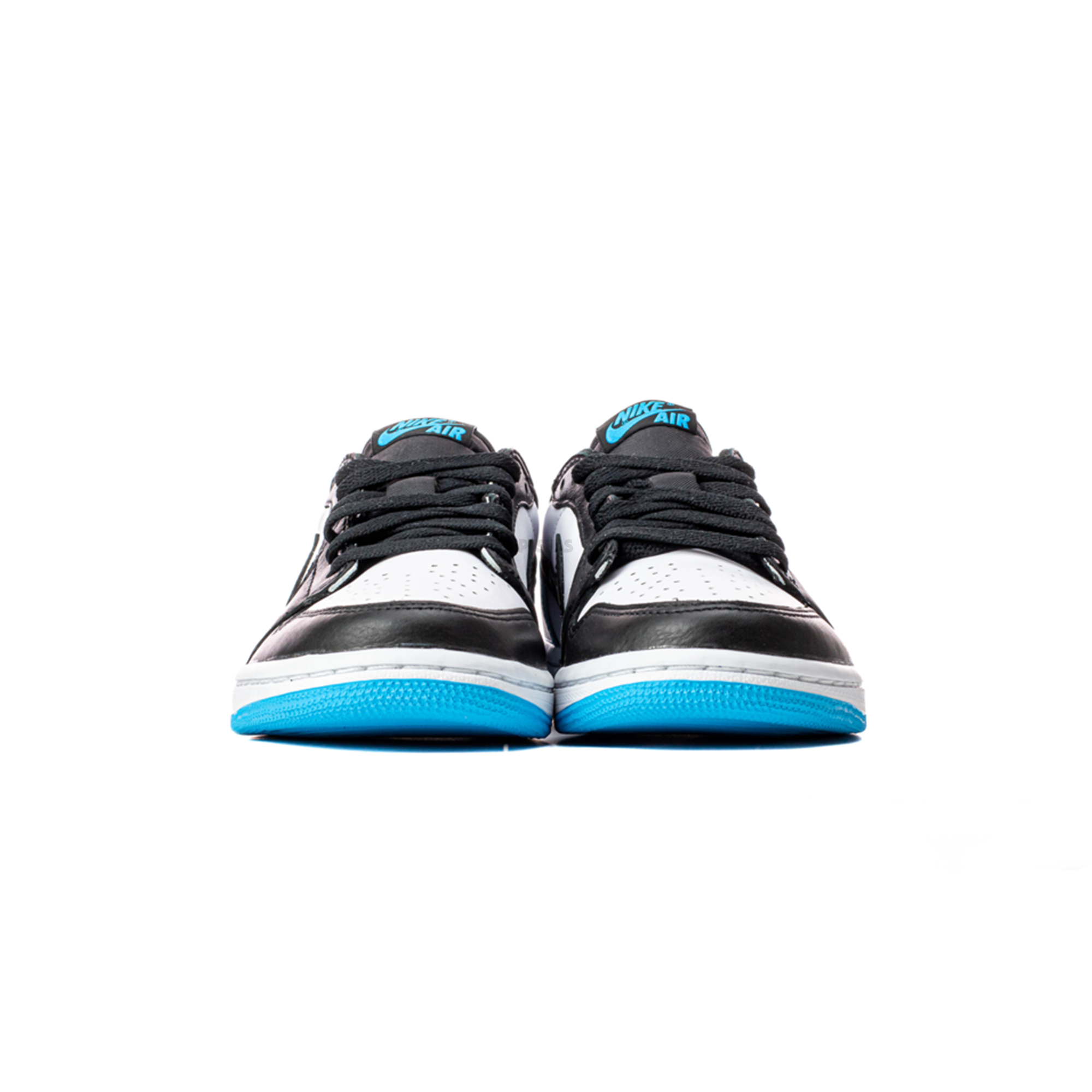 Air Jordan 1 Low 'Black Dark Powder Blue' Women's Sneakers (2022) - Casual Wear, Street Style & Gym Fashion