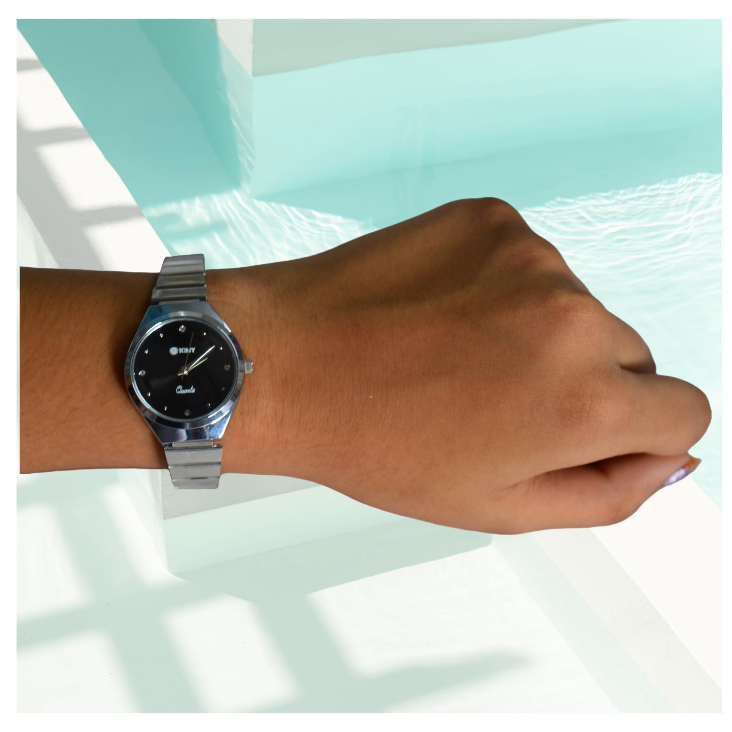 KIMY Fashion Premium Analog Watch for Women & Girls - Classic Stainless Steel Strap, Round Steel Dial Watch - Perfect for Office, Party & Everyday Wear
