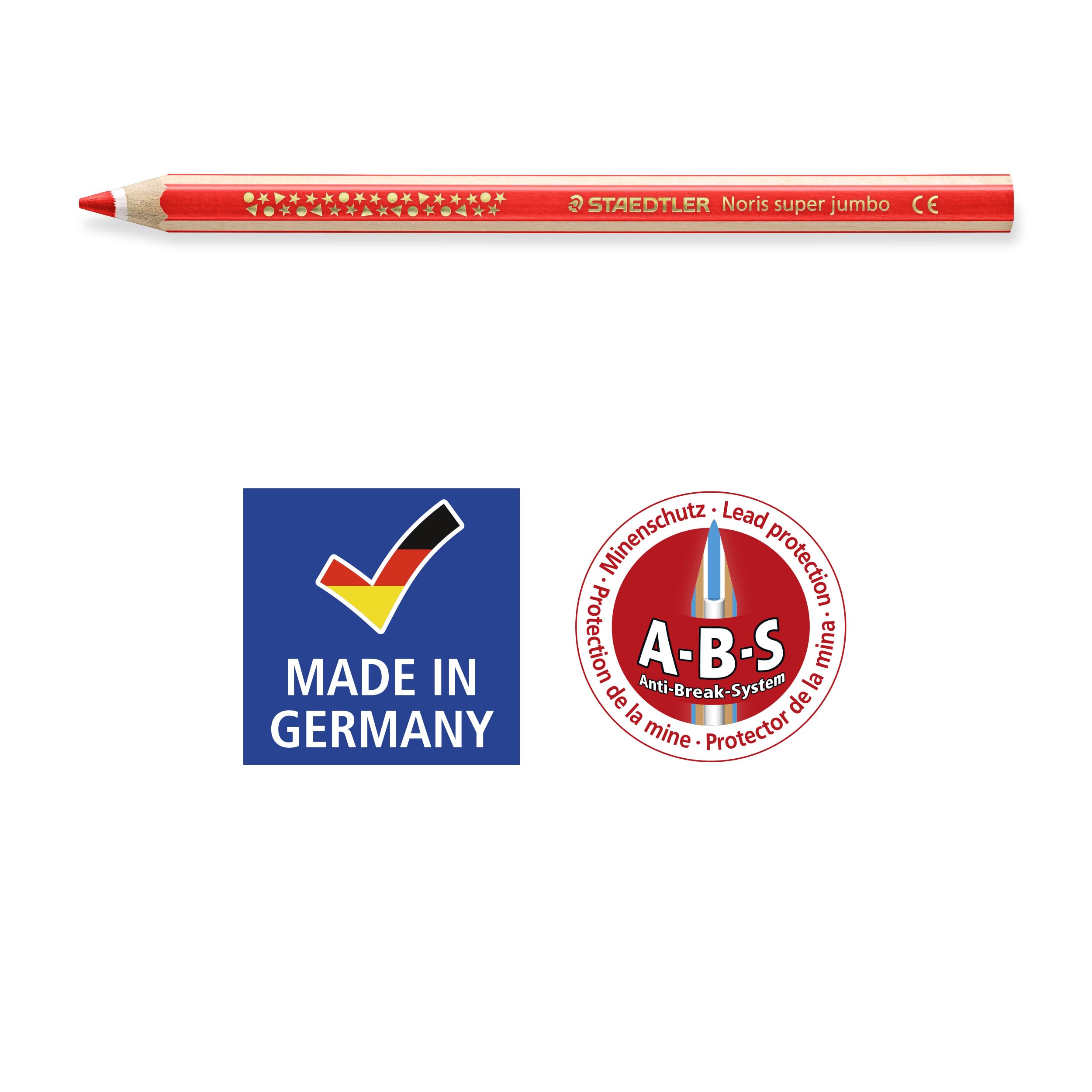 STAEDTLER Jumbo 12-Colored Pencils in Metal Tin - 5.3mm for Kids Art & Drawing