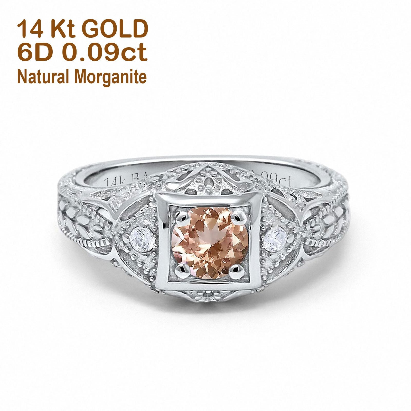 White Gold Natural Morganite