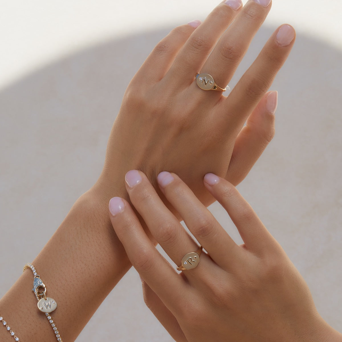 Athena Initial Ring - Personalized Silver Name Ring for Women, Custom Engraved Jewelry Gift - Perfect for Birthdays, Anniversaries & Everyday Wear
