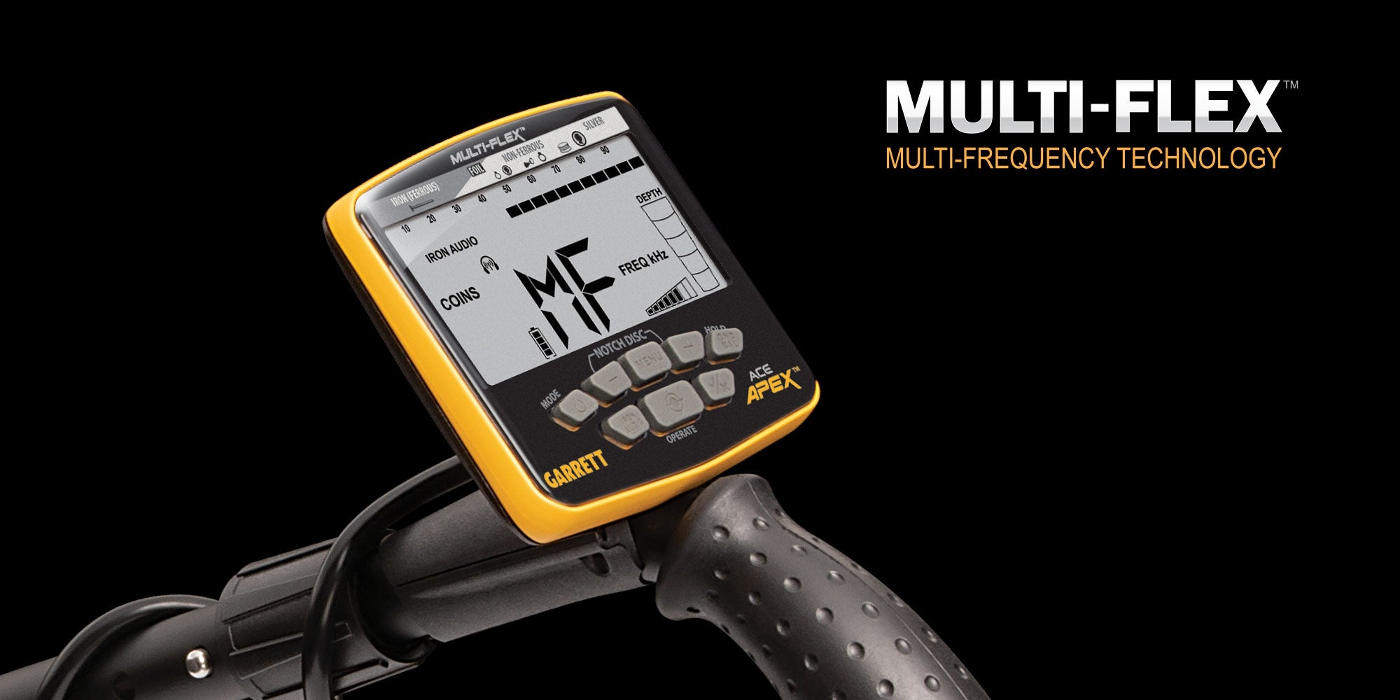 Garrett Ace Apex Multi-Frequency Metal Detector with Waterproof 8.5