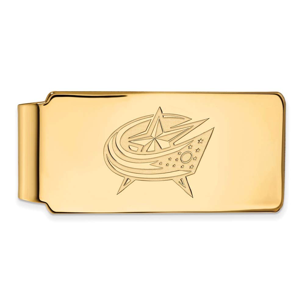 Columbus Blue Jackets Gold Plated Money Clip - Premium Metal Wallet Accessory for Cash & Cards | Perfect Gift for Fans, Sports Enthusiasts & Business Professionals