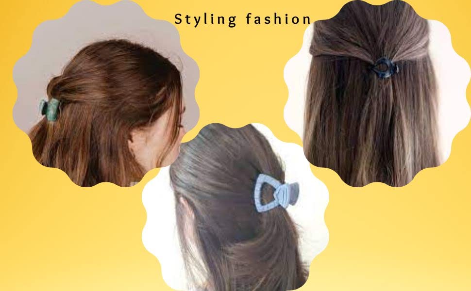 12 Pack Fashion Hair Claws for Women - Hair Clips, Clutches & Claw Clips Set for Daily Styling - Perfect for Work, Parties & Everyday Hair Accessories