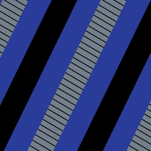 Black/Blue Stripes
