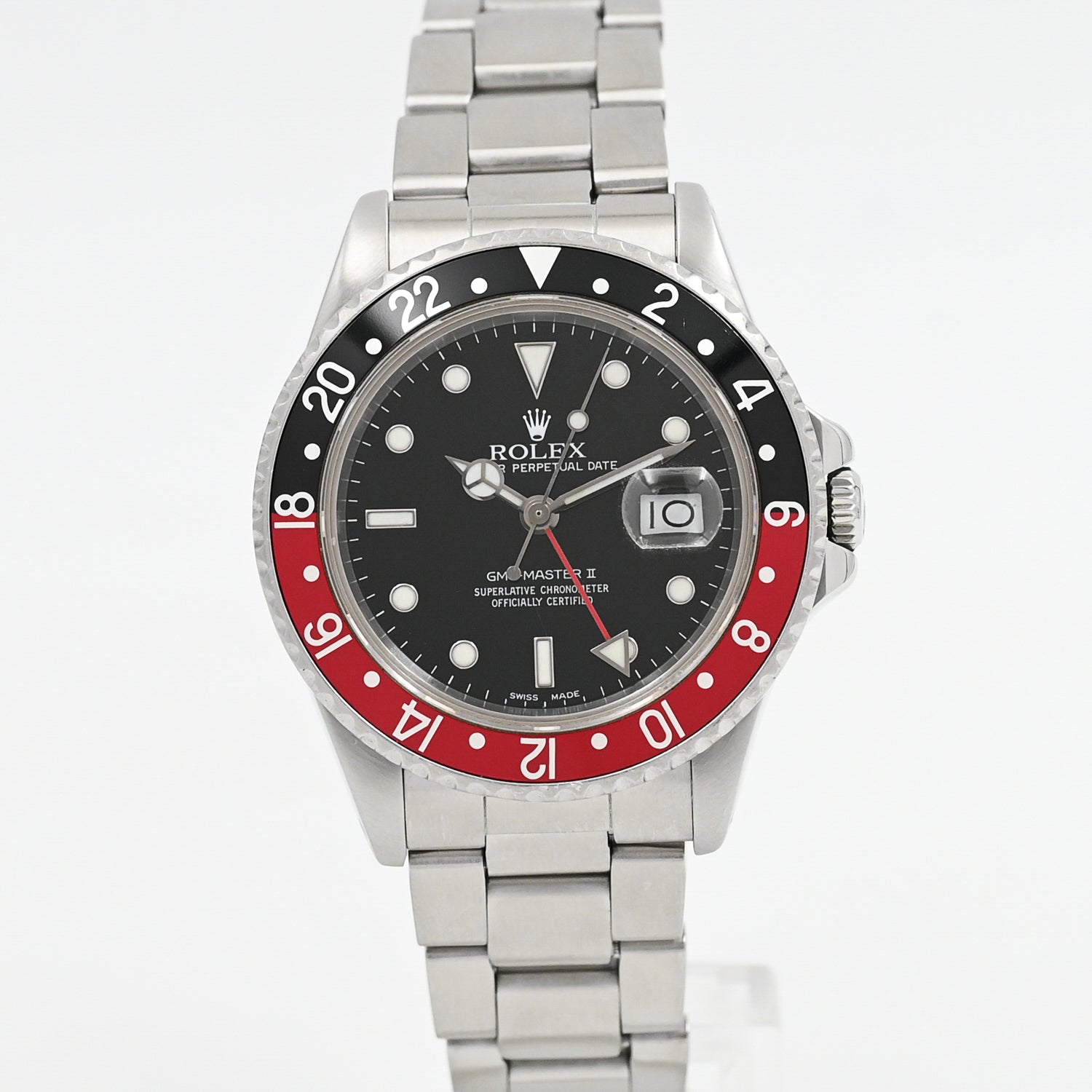 Vintage Rolex GMT-Master II 16710 Pepsi Bezel Stainless Steel Watch 1988 - Perfect for Travel, Business & Luxury Collectors