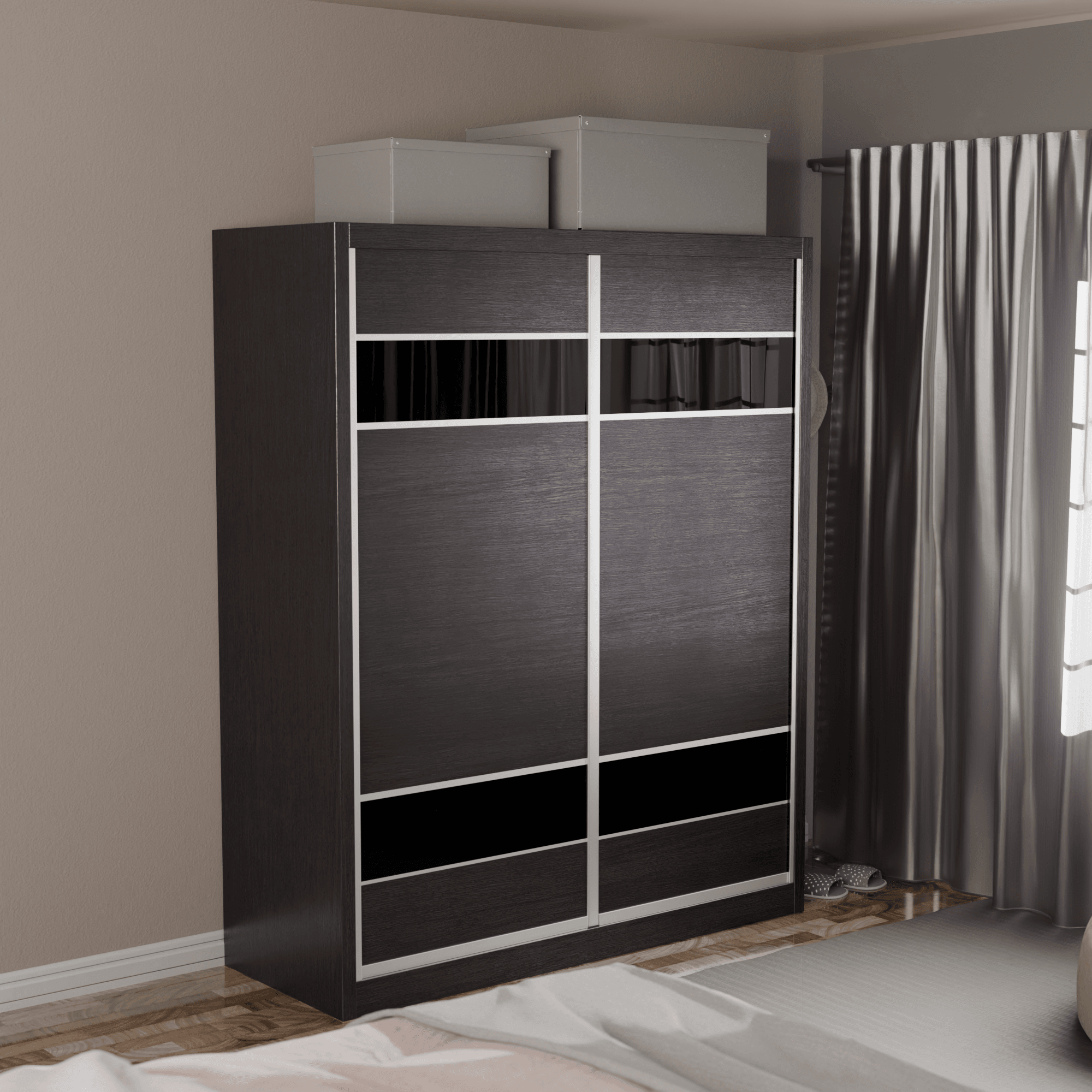 Modolva Modular Wardrobe W09 - Customizable Closet Organizer System for Bedroom, Walk-in Closet & Dorm Room Storage Solutions
