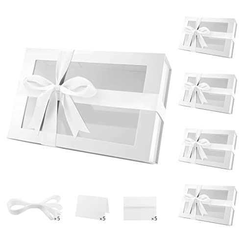 White-13.5x9x4.1 Inches-Pack of 5