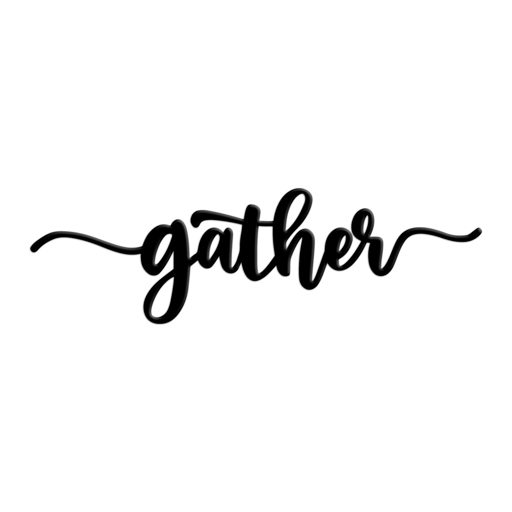 Rustic Gather Metal Wall Sign - 12