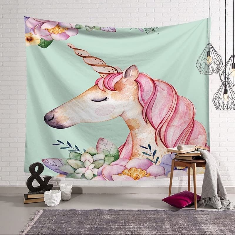 Anime Tapestry Wall Hanging - Pink Cute Girl Room Decor, 90x70 Inches College Dorm Wall Art for Bedroom, Living Room & Teen Girls' Space