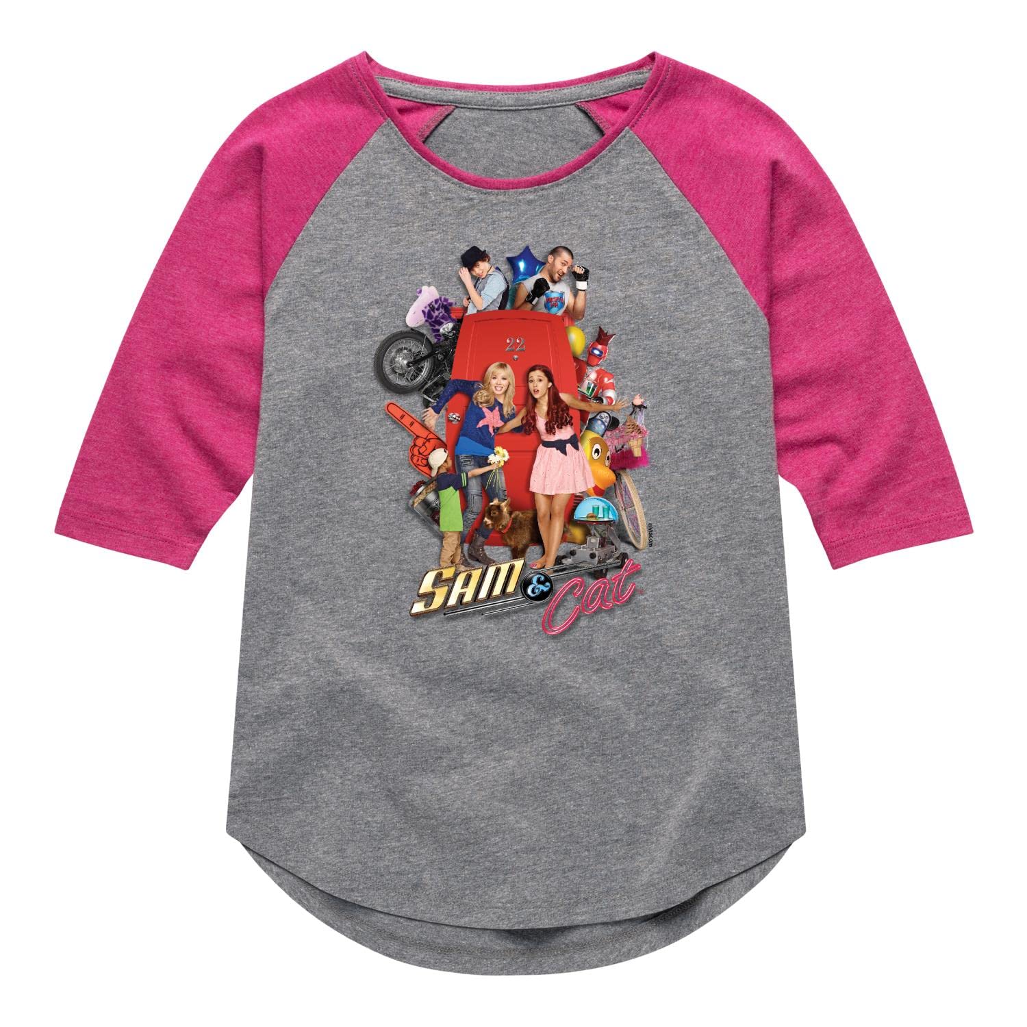 HYBRID APPAREL Victorious Raglan Graphic T-Shirt for Toddlers & Kids | Soft Cotton Blend | Playdate & School Outfit