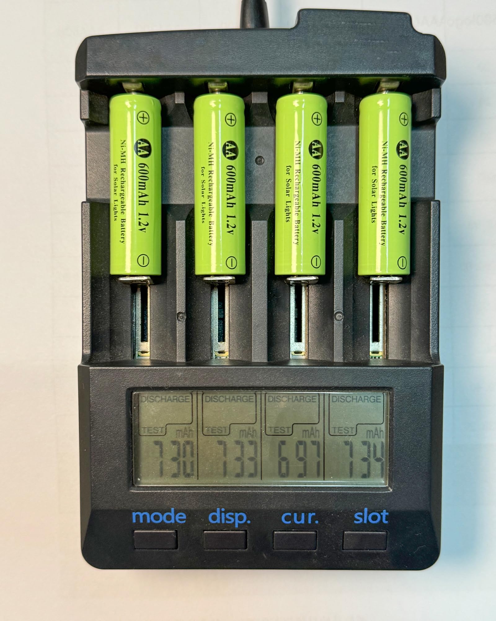 1.2V AA Ni-MH Rechargeable Batteries 600mAh - 12 Pack, Pre-Charged Double A Batteries with Low Self-Discharge for Solar Lights, Lawn Lamps, Outdoor Lighting - Perfect for Garden, Patio, and Landscape Lighting