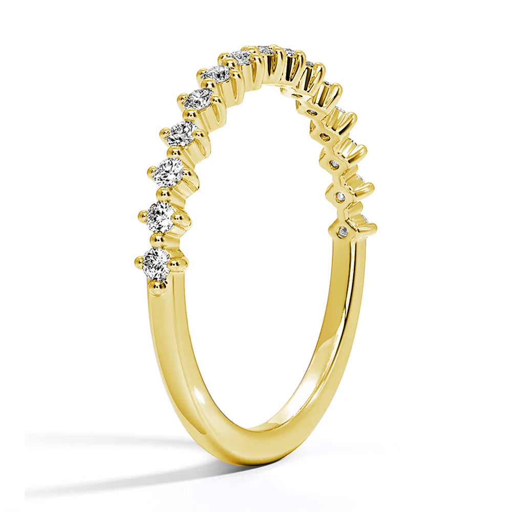 Lab Grown Diamond Half Eternity Ring - Celestial Compass Design for Women | Perfect for Engagement, Anniversary & Special Occasions
