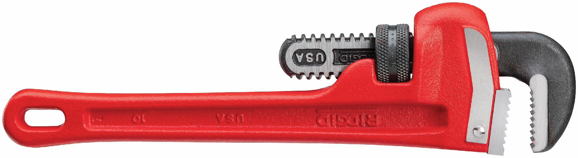 Ridgid 31010 10-Inch Heavy Duty Straight Pipe Wrench - Professional Plumbing Tool for Tightening and Loosening Pipes, Fittings, and Nuts