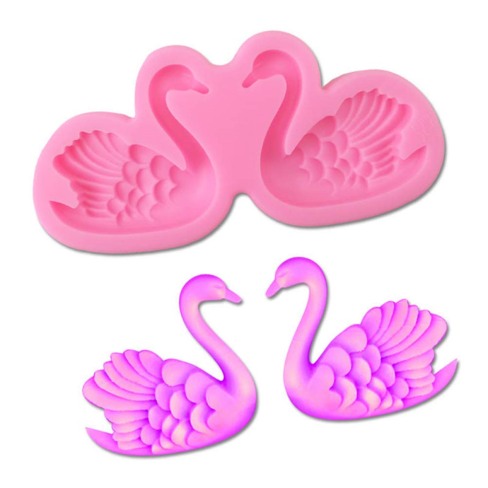 1PC Cute 3D Beautiful Swan Silicone Mold for DIY Baking - Perfect for Pudding, Chocolate, Candy, Ice Cream, Jelly Shots, Soap & Fondant Decorations - Ideal for Cupcakes, Cakes, Desserts & Handmade Crafts