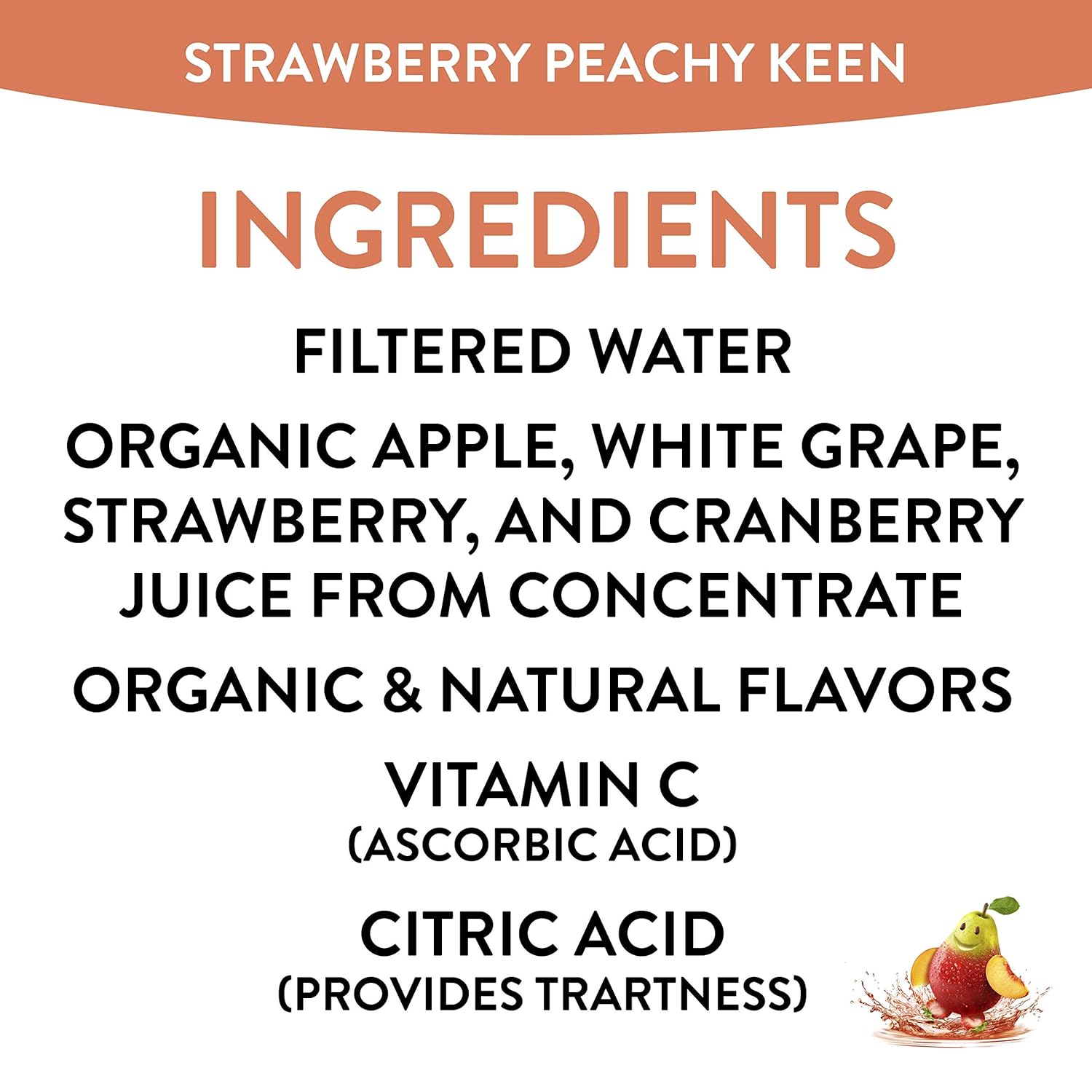 Honest Kids Organic Strawberry Peach Juice Boxes - 100% Juice, No Added Sugar, Healthy Kids Drink for Lunch, Snacks & On-the-Go Hydration