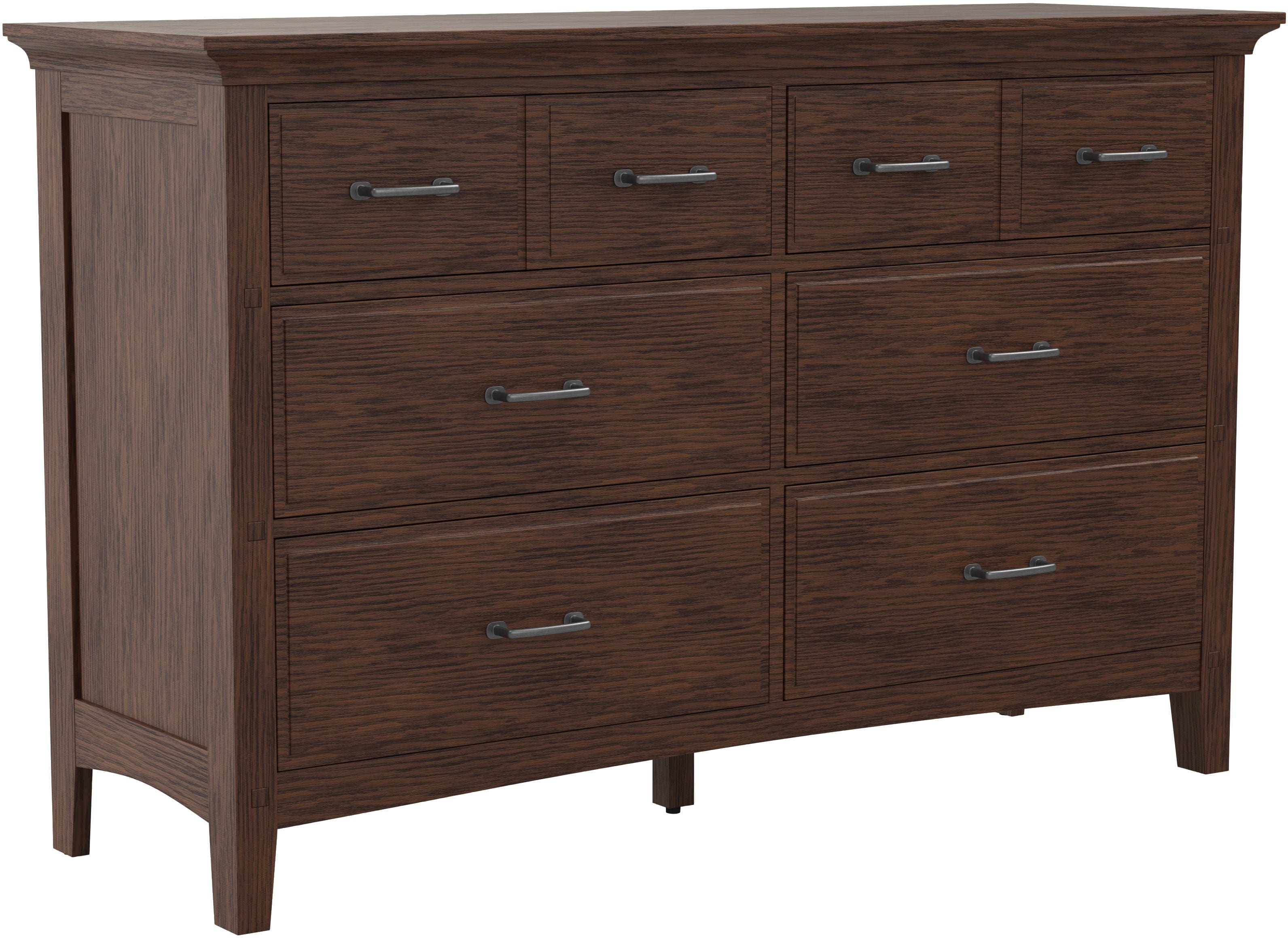 Office Star Modern Mission 6-Drawer Dresser [BP 4201 020K] - Stylish Storage Solution for Bedroom, Office & Dorm Organization
