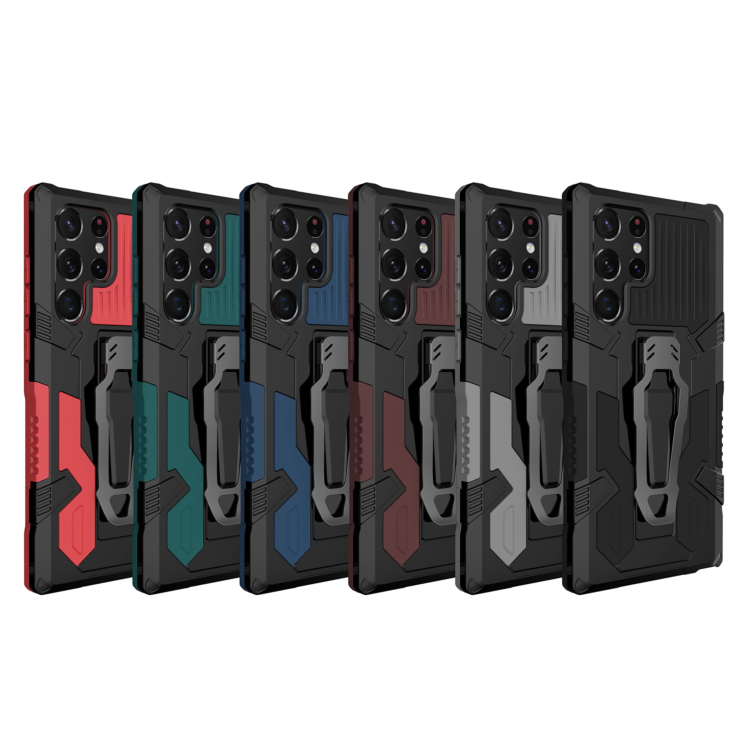 Military Grade Armor Case for Samsung Galaxy Note 10 - Shockproof Dual Layer Full Body Protection with Built-in Kickstand & Metal Belt Clip | Perfect for Outdoor, Work & Travel Use