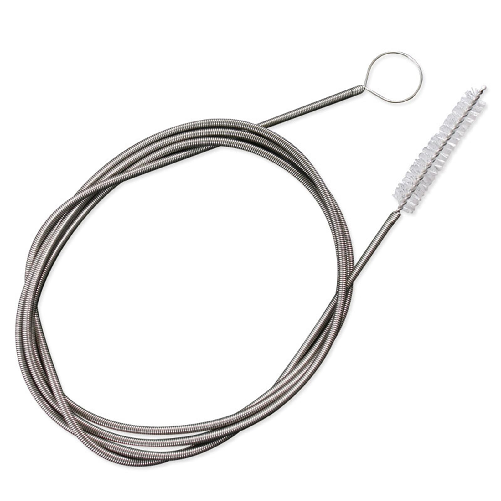 Youngy Flexible Drain Cleaning Brush - Stainless Steel Drain Snake for Kitchen Sink, Shower, AC & Refrigerator - Silver Drain Pipe Cleaner Tool for Hair Clogs & Debris Removal