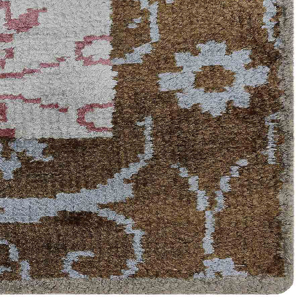 Hand Knotted Hypnotic Rug - Bohemian Style Area Rug for Living Room, Bedroom & Home Decor - Soft & Durable Floor Covering for Boho Chic Interior Design