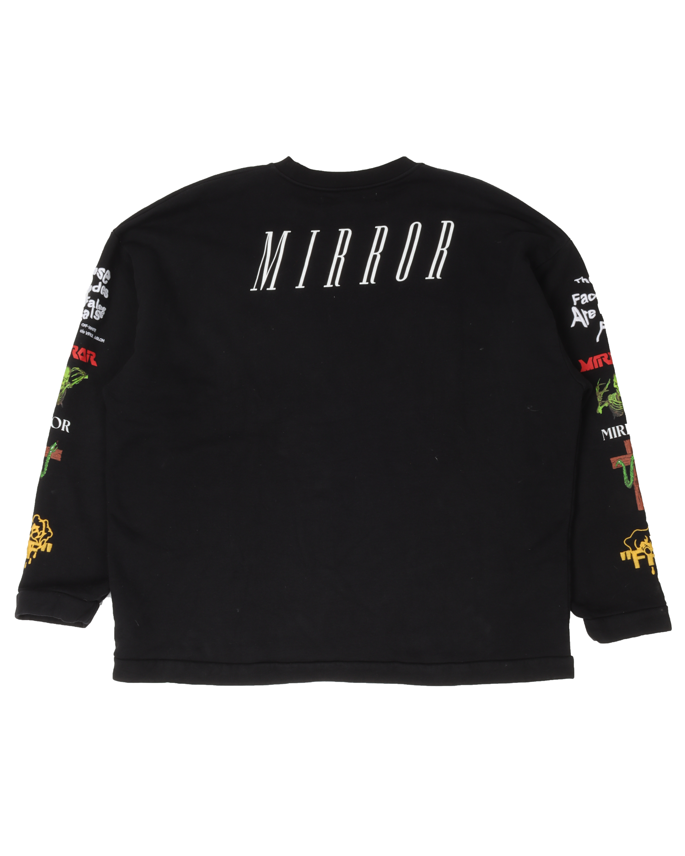 Stylish Mirror Print Sweatshirt for Women & Men - Trendy Unisex Pullover Hoodie for Casual Wear, Gym, and Street Fashion
