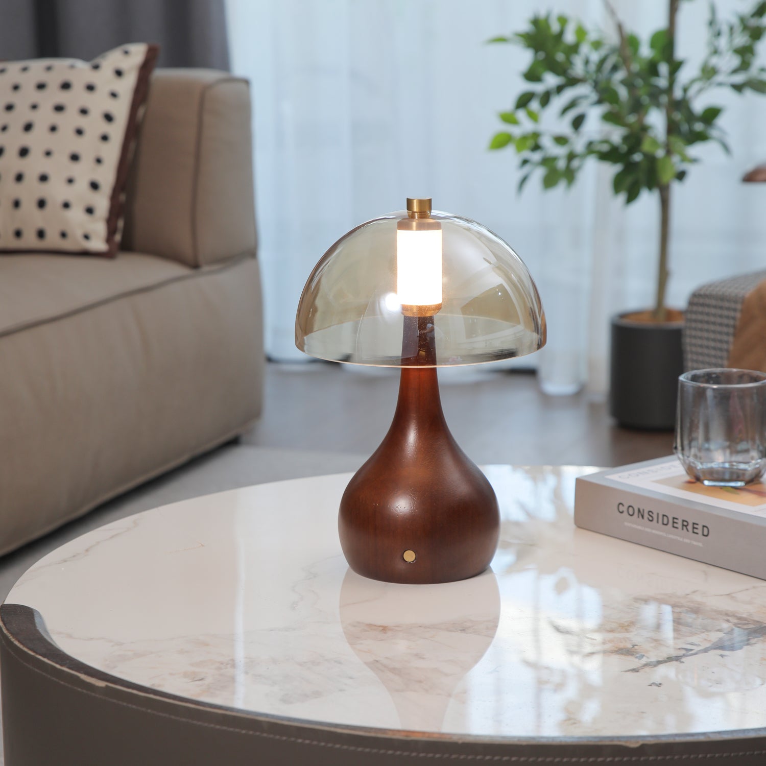 Modern Alden Table Lamp - Adjustable Brightness LED Desk Light for Home Office, Bedroom & Living Room - Perfect for Reading, Working & Relaxing