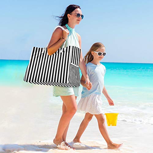 Striped Beach Tote 1