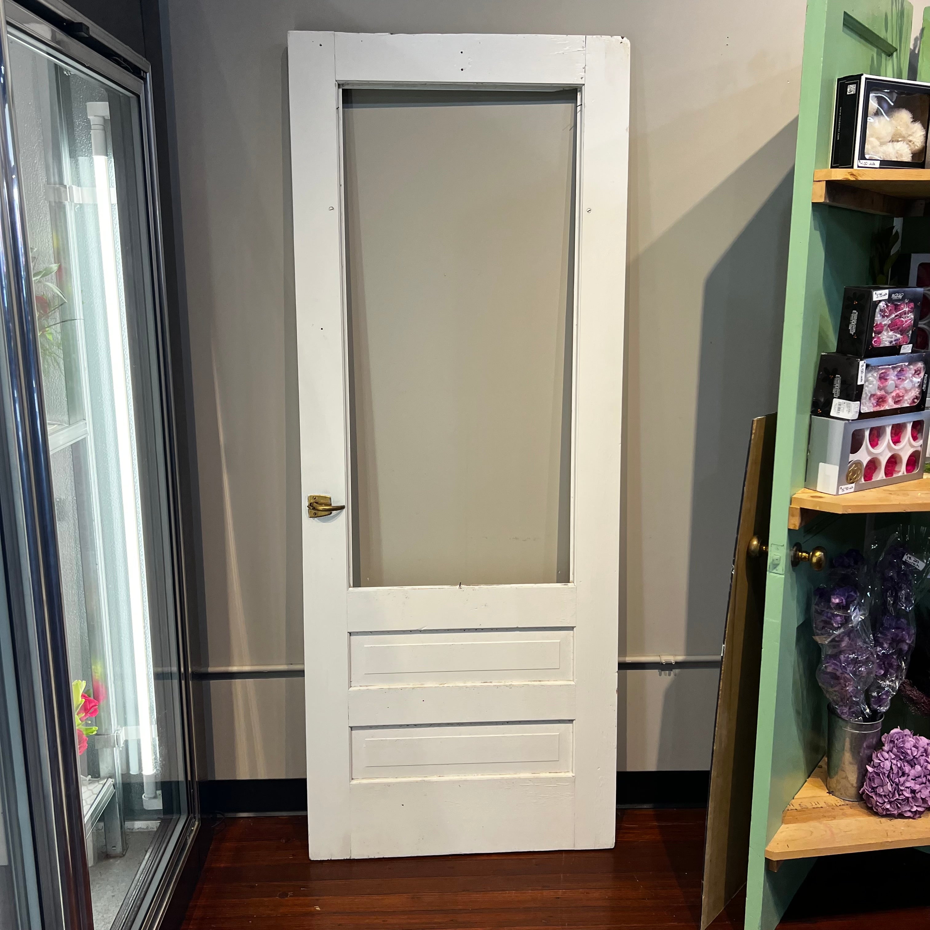 40 Inch White Interior Door - Solid Core Wood for Bedroom, Closet & Home Renovation - Easy Installation & Modern Design