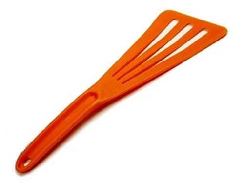Norpro 12-Inch Heat Resistant Nylon Slotted Turner Spatula - Orange Kitchen Utensil for Flipping Pancakes, Burgers & Eggs - Safe for Nonstick Cookware