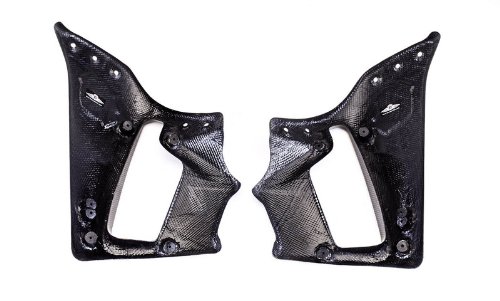 Bestem CBHD-VRSCF-SFR Black Carbon Fiber Side Fairings for Harley Davidson VRSCF V-Rod Muscle - Upgrade Motorcycle Aesthetics & Protection for Cruiser Rides