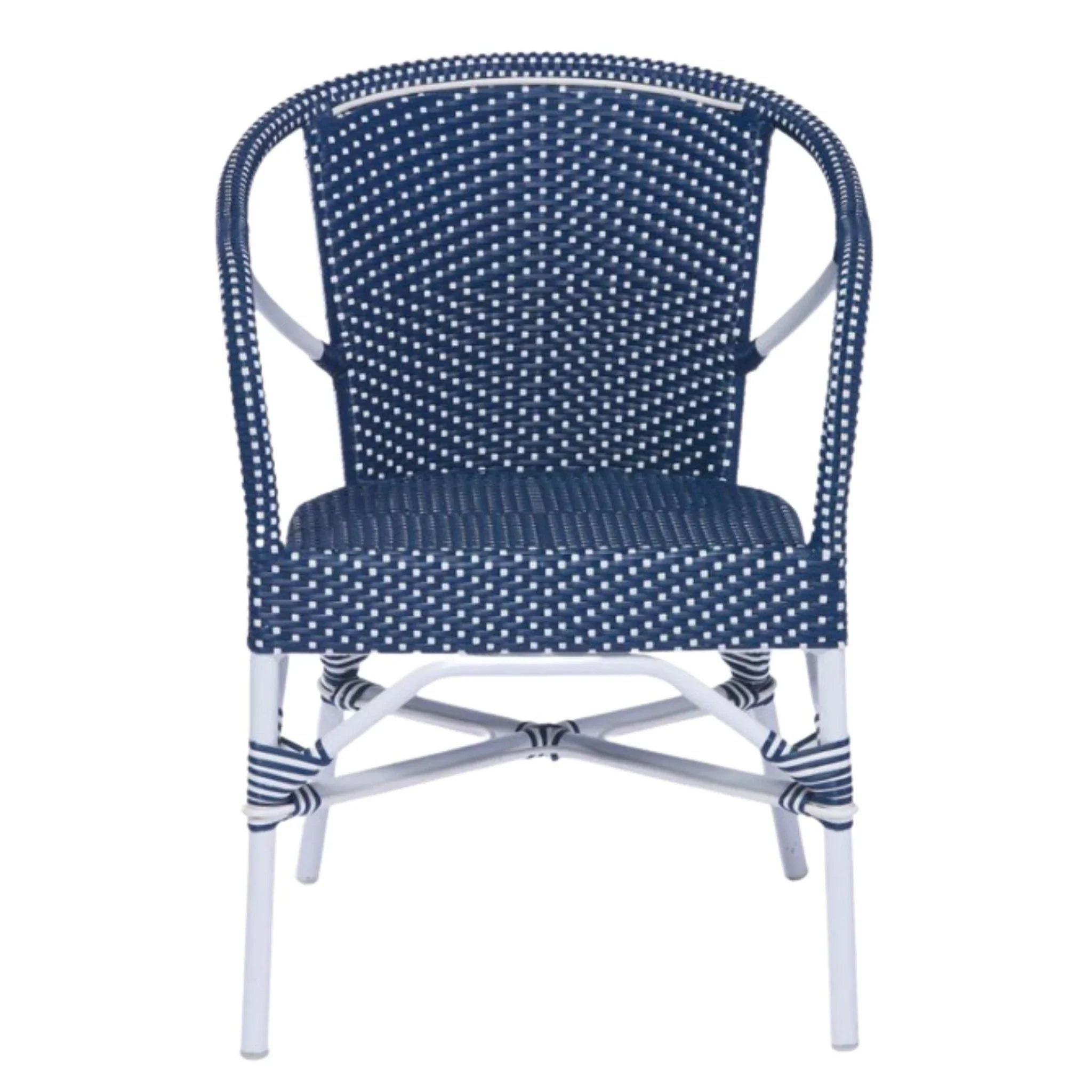 AluRattan™ Modern Arm Chair - Lightweight & Durable Indoor/Outdoor Lounge Chair - Available in Beige & Gray - Perfect for Patio, Garden, Balcony & Living Room Decor