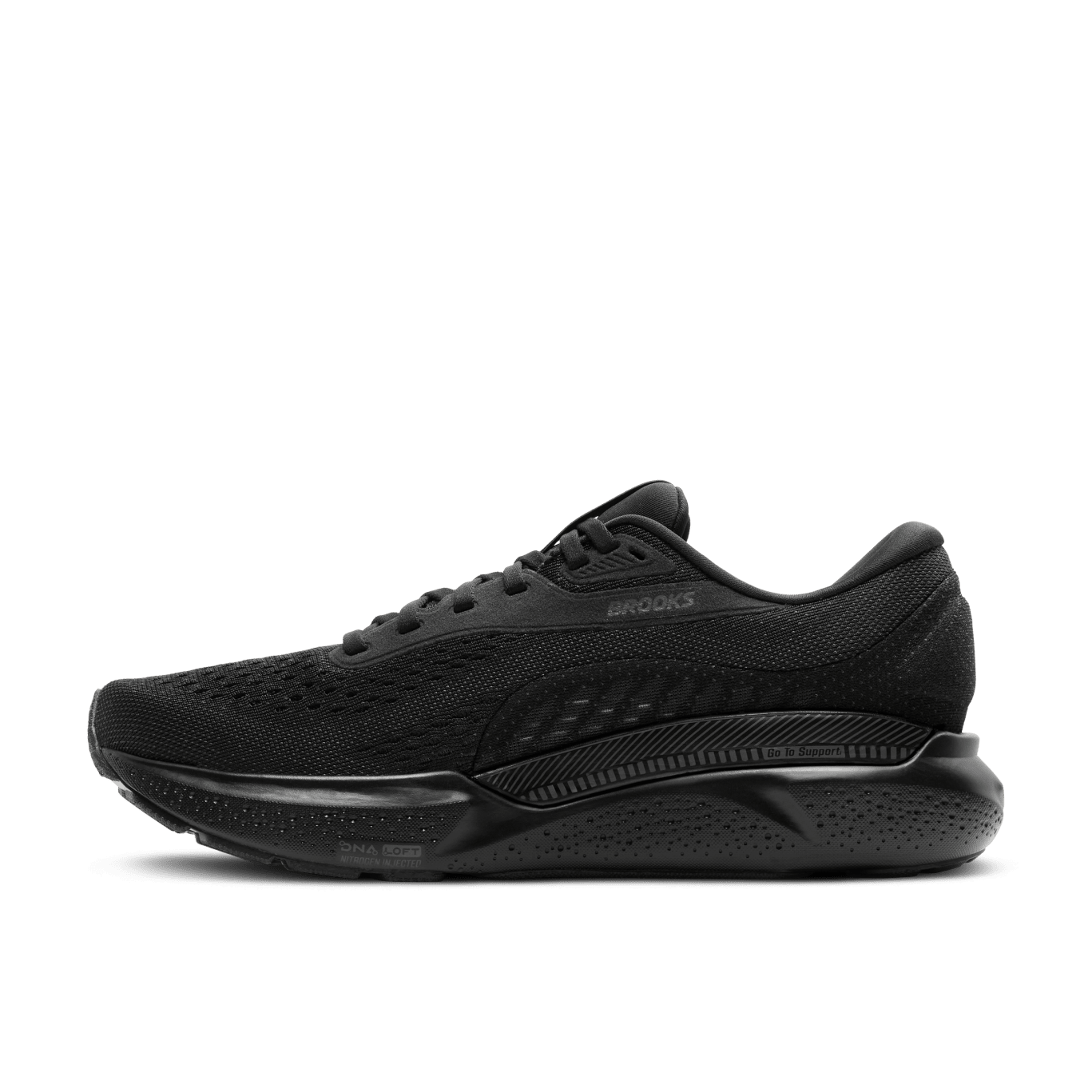 Brooks Adrenaline GTS 24 Running Shoes for Men - Wide 4E Width - Black/Black/Ebony - Stability & Support for Road Running, Jogging & Daily Training